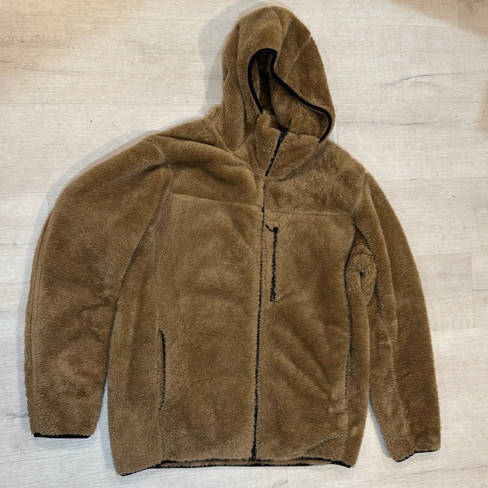 Men’s Uniqlo Sherpa Hooded Zip Up Jacket